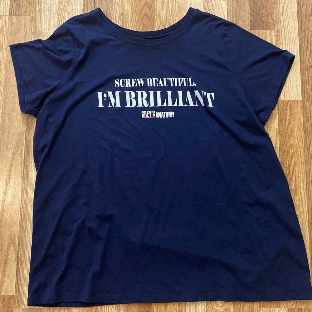 Torrid Grey's Anatomy Dark Blue Graphic Tee Size 3X